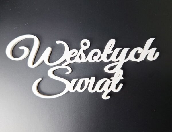 Wesolych Swiat Ozdoba na Choinke - Polish Merry Christmas ornament - Image 2