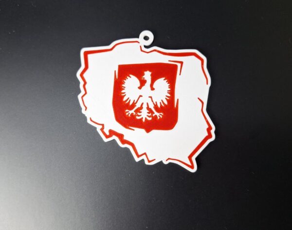 Polski orzel + PL mapka Ozdoba na Choinke - Polish Christmas ornament - Image 2