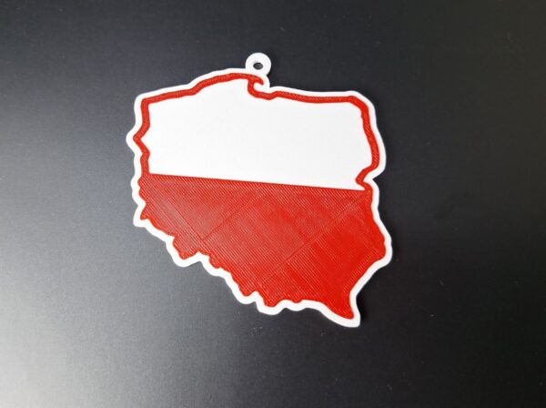Polska mapka Ozdoba na Choinke - Polish Christmas ornament - Image 3
