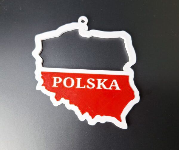 Polska mapka Ozdoba na Choinke 2 - Polish Christmas ornament - Image 2