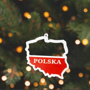 Polska mapka Ozdoba na Choinke 2 - Polish Christmas ornament