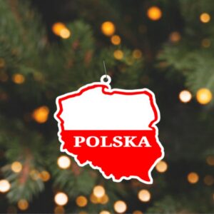 Polska mapka Ozdoba na Choinke 4 - Polish Christmas ornament